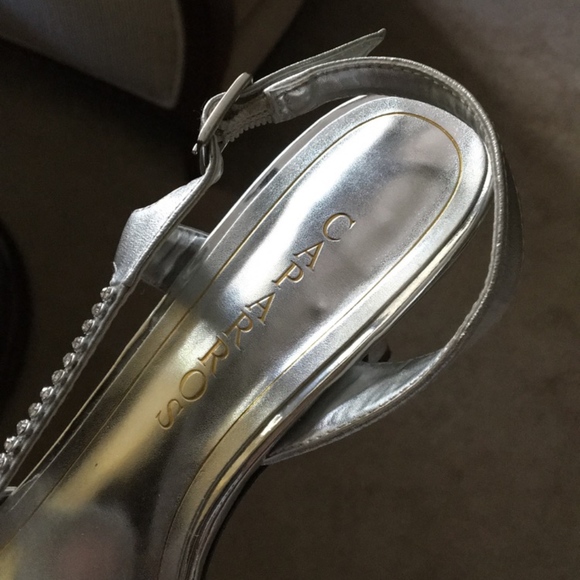 Caparros Bethany silver metallic crystal heel - Picture 6 of 6